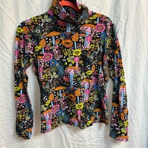 Nooworks Floral Long Sleeve Tee - Black, Pink, Yellow, Orange